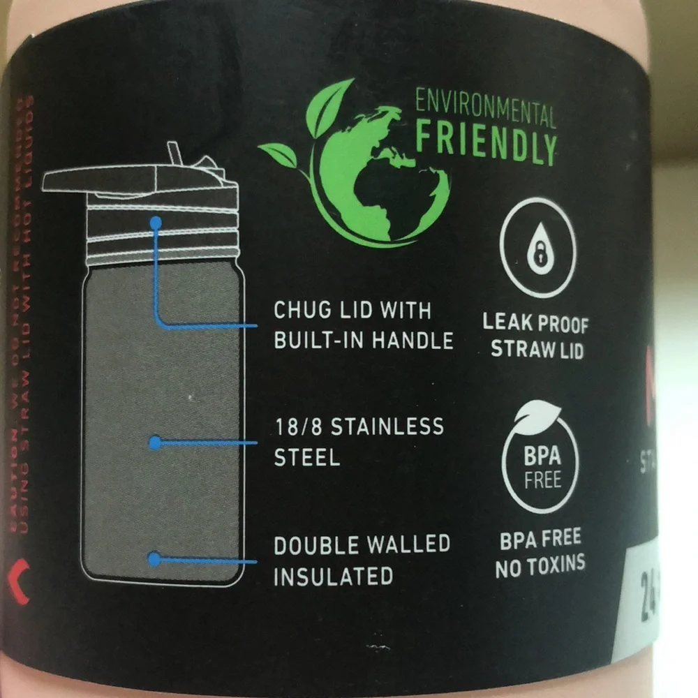 New Drink Water Bottle & Thermos Pink Matching Stainless Steel Lunchbox Set - Picture 7 of 13